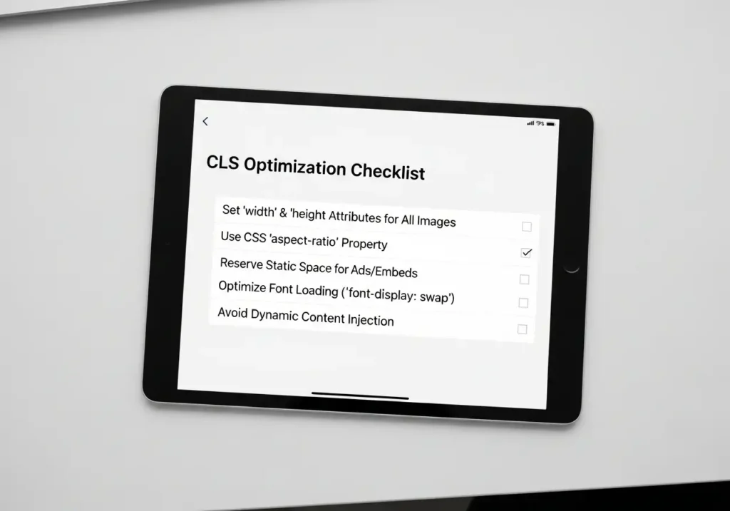 چک لیست گام به گام بهینه سازی و رفع خطای CLS