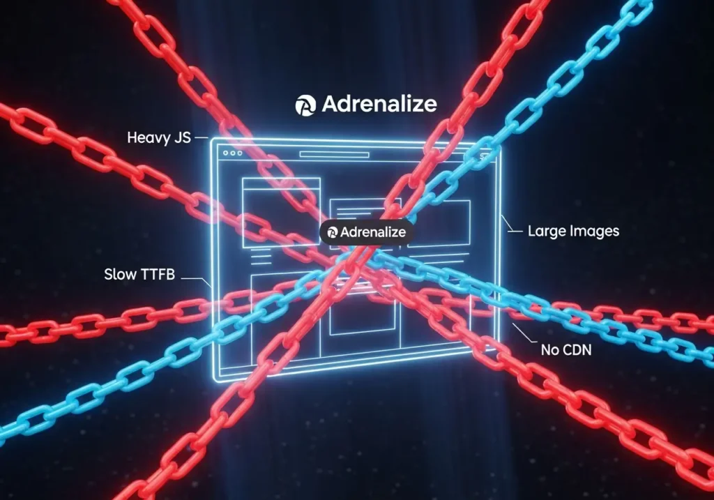 اشتباهات رایج سرعت سایت که باعث کندی CWV می شوند