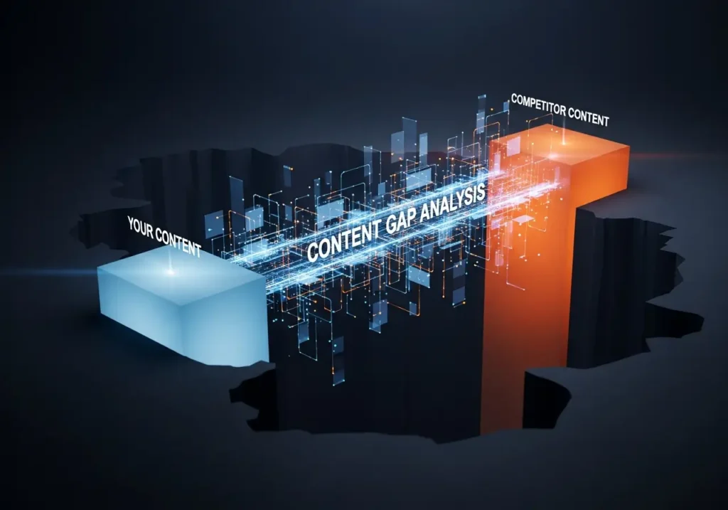 مفهوم تحلیل شکاف محتوایی (Content Gap) برای پر کردن خلاء کلمات کلیدی