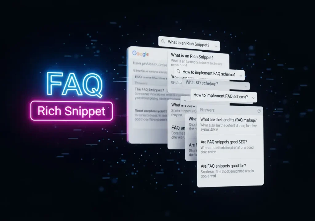 نمونه ریچ اسنیپت اسکیما FAQ در نتایج جستجوی گوگل