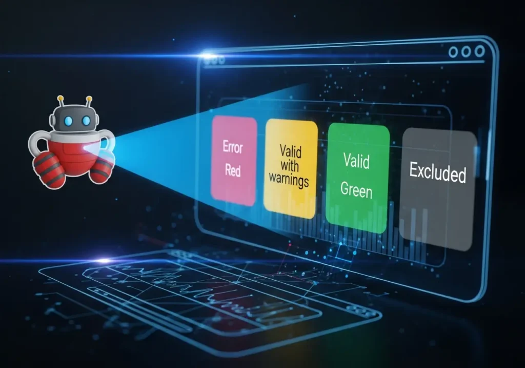 گزارش Coverage سرچ کنسول گوگل (خطا، معتبر، مستثنی)