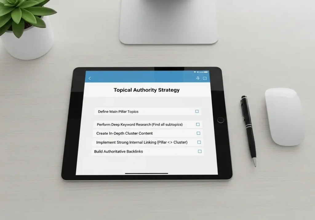 چگونه اعتبار موضوعی (Topical Authority) بسازیم و از رقبا سبقت بگیریم؟ 3 چک لیست استراتژی گام به گام ساخت مرجعیت موضوعی (Topical Authority)