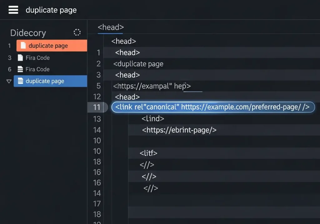 نمونه کد پیاده سازی تگ کنونیکال (rel=canonical) در HTML