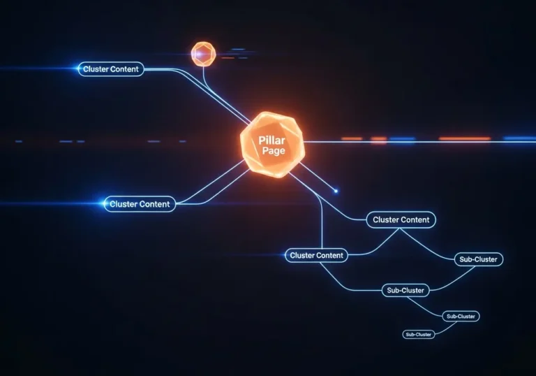 کیورد مپینگ و معماری محتوای Pillar-Cluster