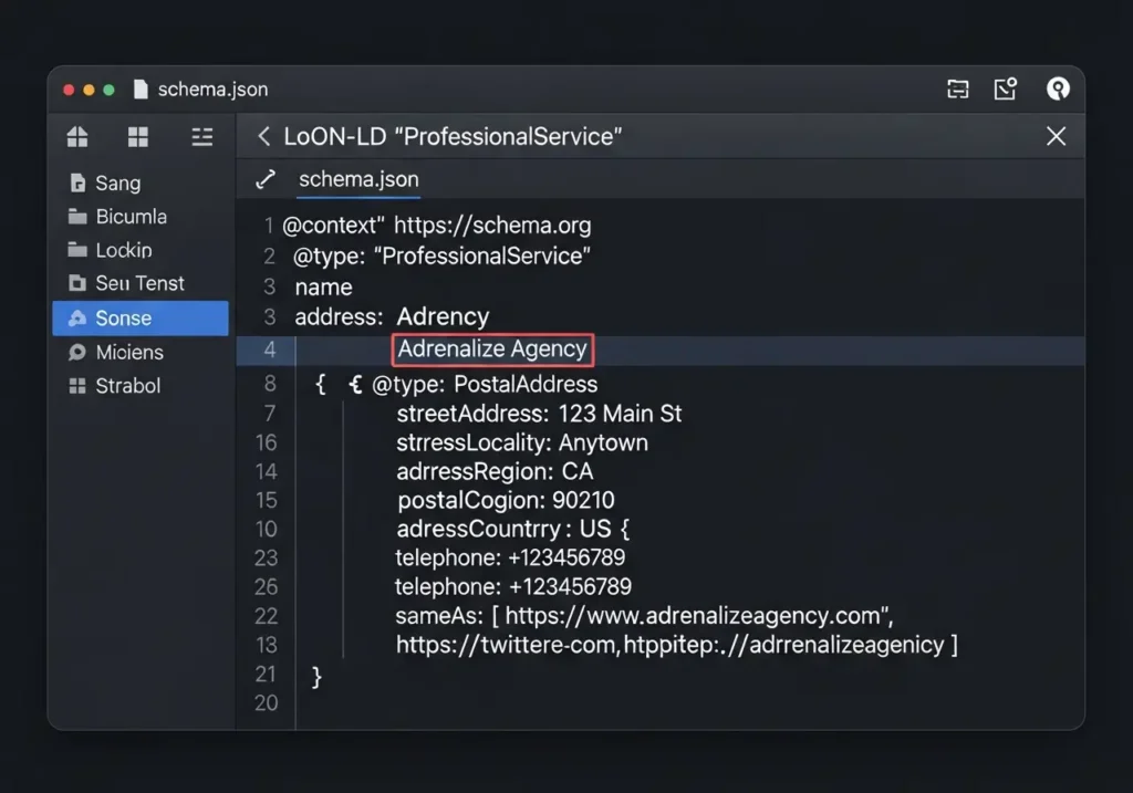 نمونه کد JSON-LD برای پیاده سازی اسکیما LocalBusiness (و Service)