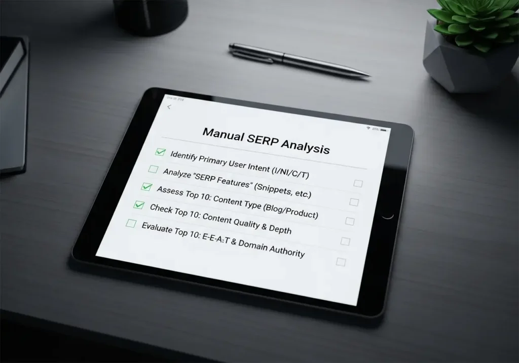 تحلیل SERP: چرا آنالیز نتایج گوگل مهمتر از حجم جستجو است؟ 3 چک لیست گام به گام تحلیل دستی SERP