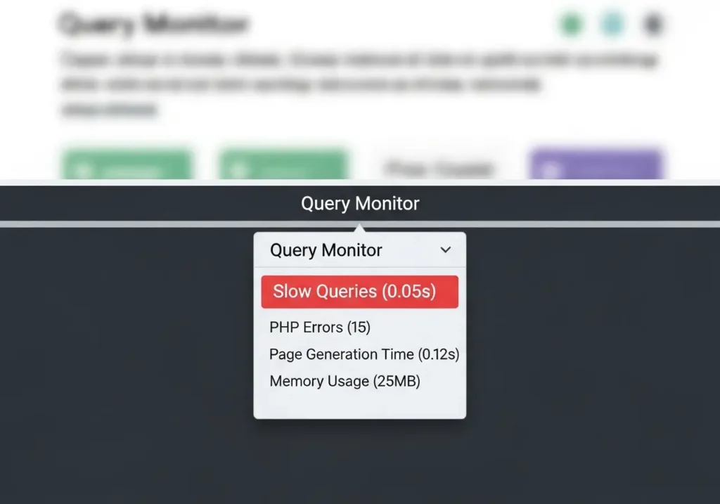 دیباگ کردن وردپرس با پلاگین Query Monitor (کوئری های کند)