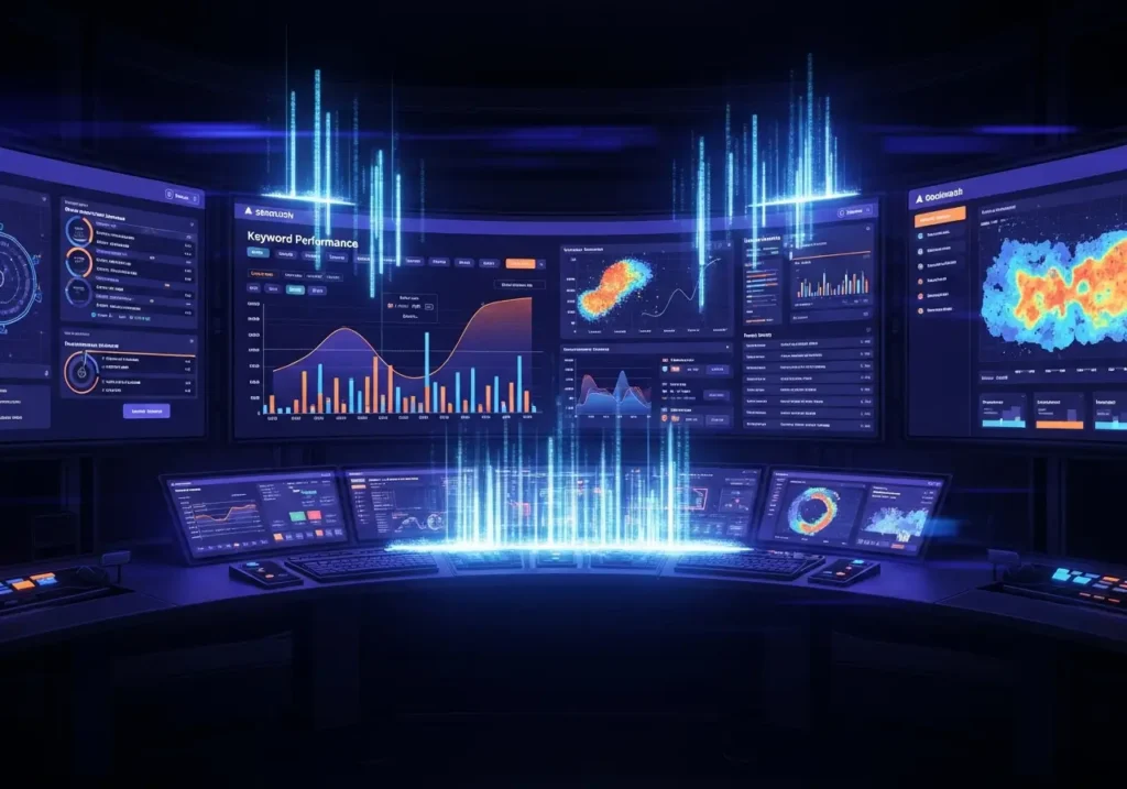 داشبورد آموزش پیشرفته Semrush برای تحقیق کلمات کلیدی