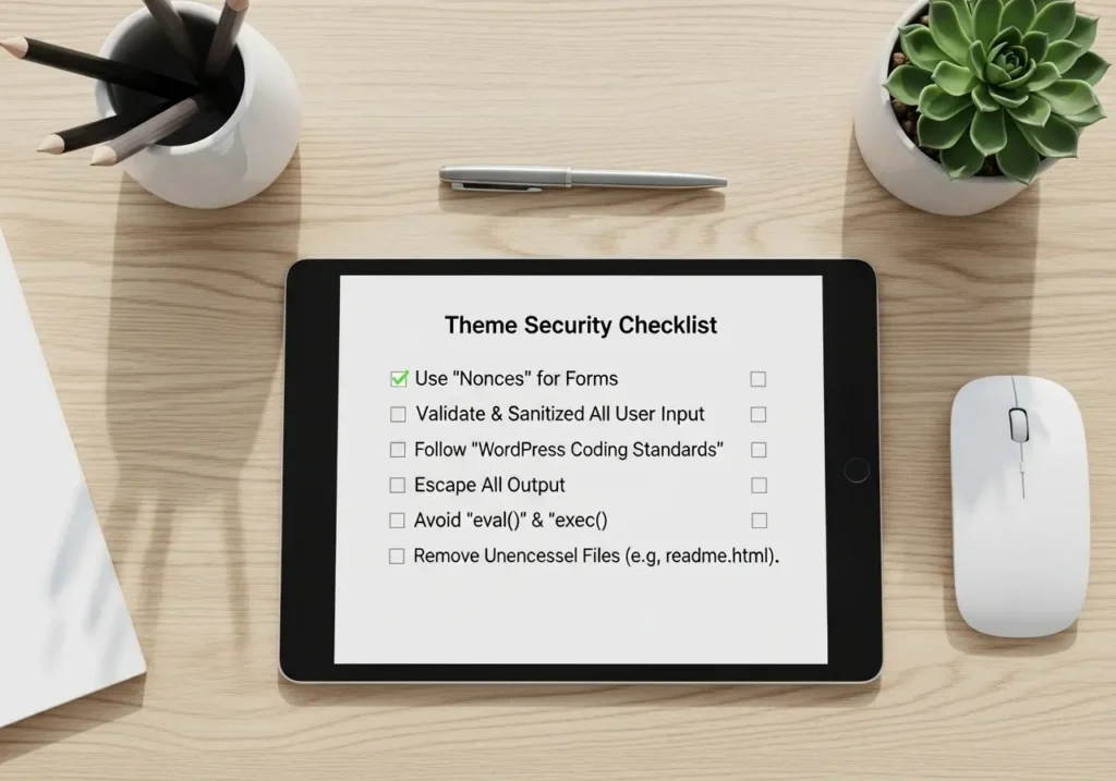 چک لیست فنی گام به گام امنیت قالب وردپرس (استفاده از Nonces)