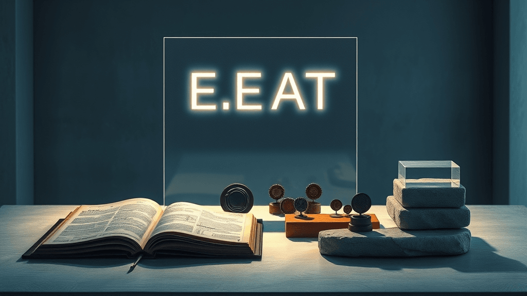 نمادهای بصری چهار اصل E-E-A-T در سئو