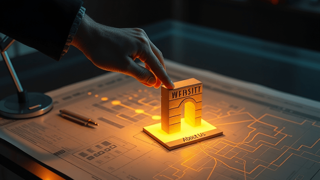 معمار اینترنتی در حال استقرار بخش درباره ما