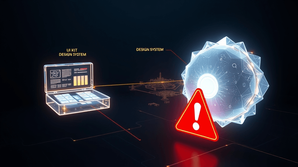 سیستم طراحی (Design System) چیست؟ راهنمای کامل پیادهسازی 2 ابزار UI، سیستم طراحی، و راهنمای سبک در یک نقشهی مفهومی